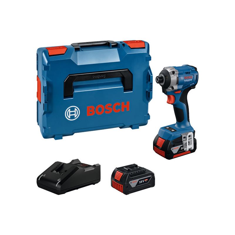 Bosch Akku-Drehschlagschrauber GDR 18V-215, 2 x Akku GBA 18V 4.0Ah, L-BOXX 136 #06019N2002