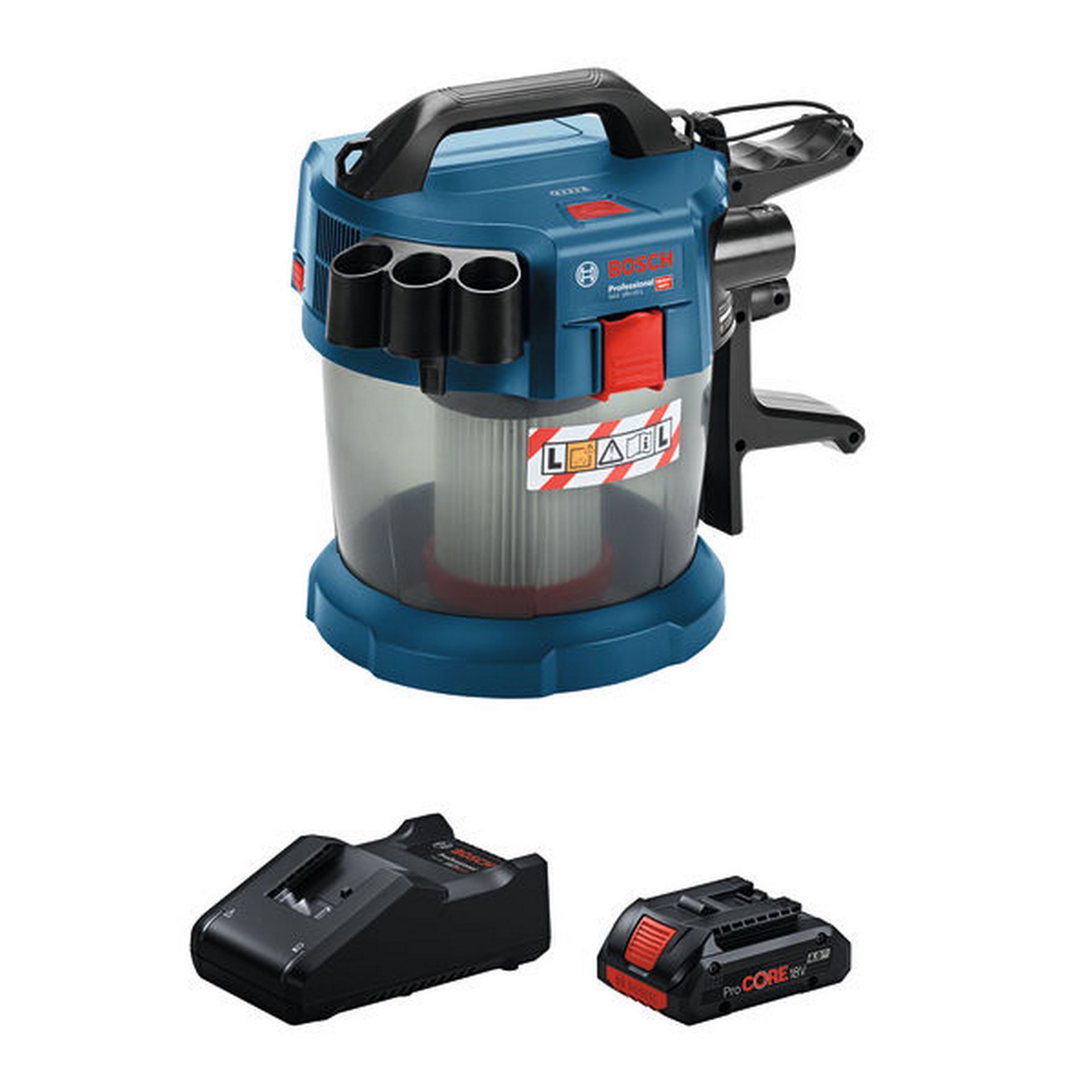 Bosch Akku-Staubsauger GAS 18V-10 L, 1 x Akku ProCORE18V 4.0Ah #0615A5007V