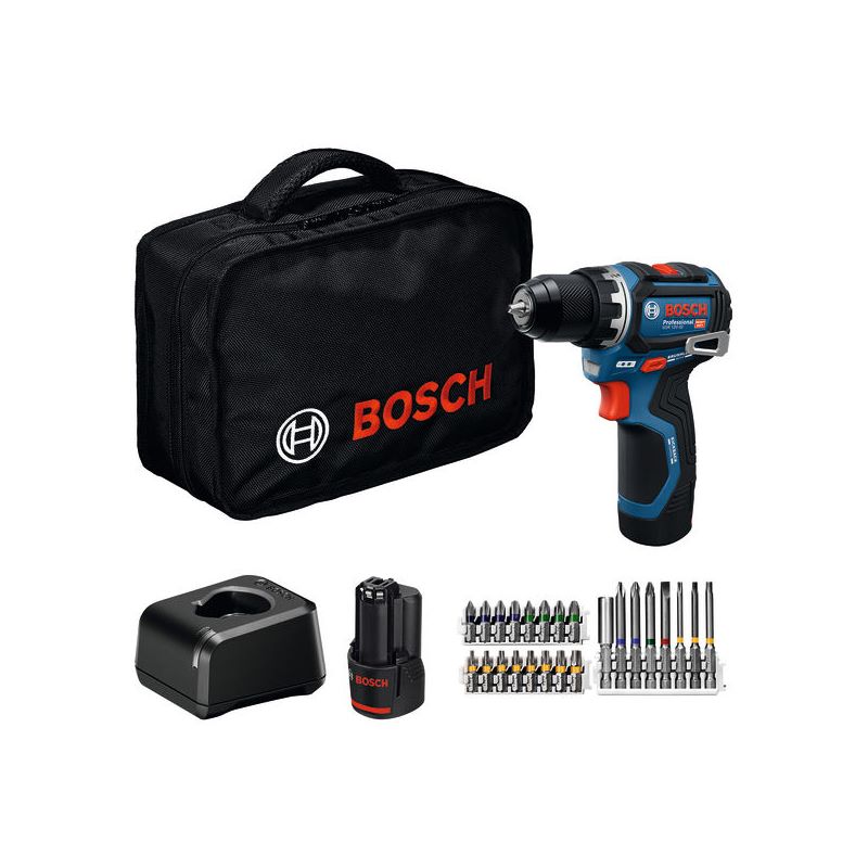 Bosch Akku-Bohrschrauber GSR 12V-32, 2x Akku GBA 12V 2.0Ah, Werkzeugtasche #06019N7006