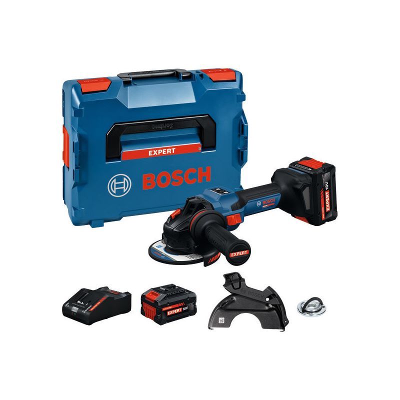 Bosch Winkelschleifer EXWS18V-15S, 2 x EXBA18V-80 #06019M6003