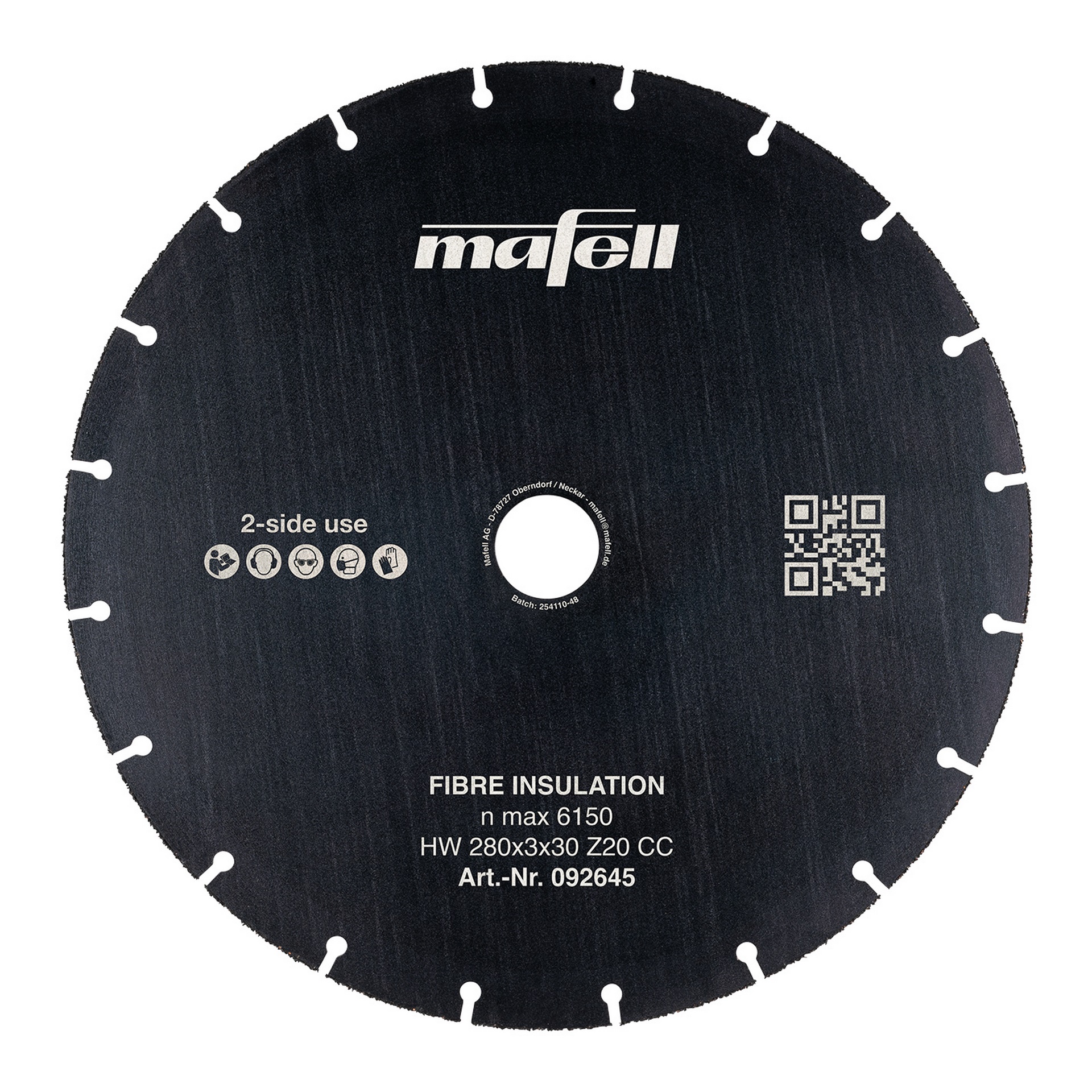 Mafell Sägeblatt KSB-FI 280, HW, 280 x 3 x 30 mm, Z20, CC, Fibre Insulation #092645