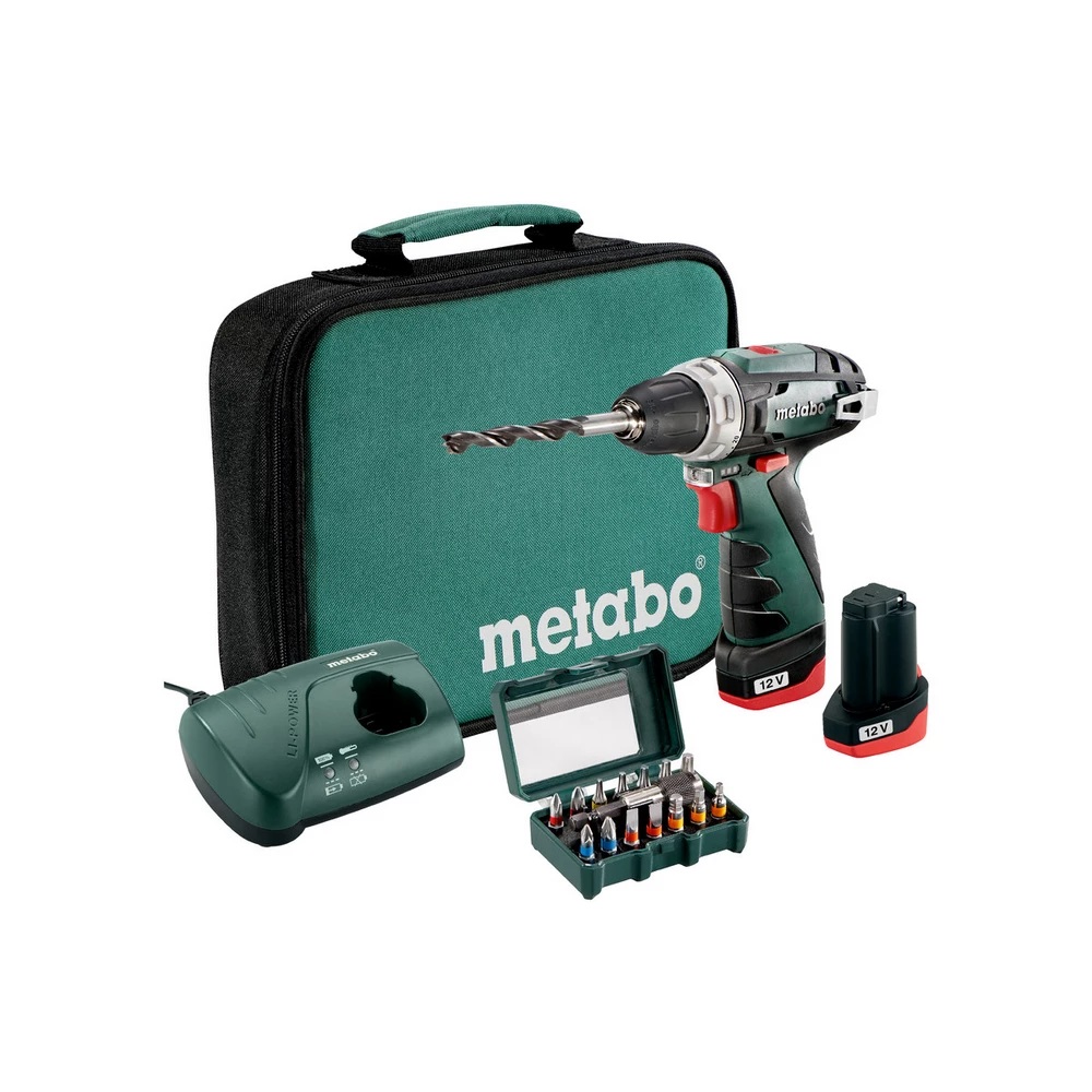 Metabo Akku-Bohrschrauber PowerMaxx BS Set #600079510