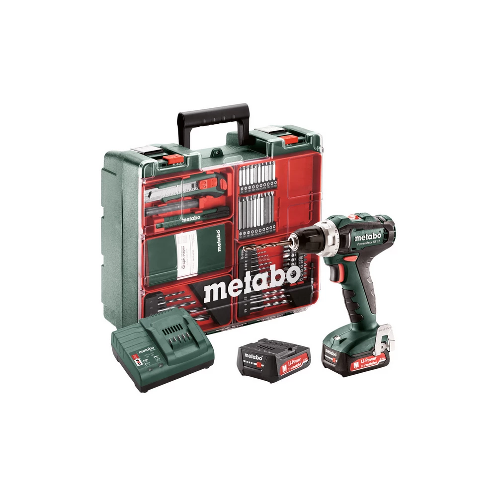 Metabo Akku-Bohrschrauber PowerMaxx BS 12 Set #601036870