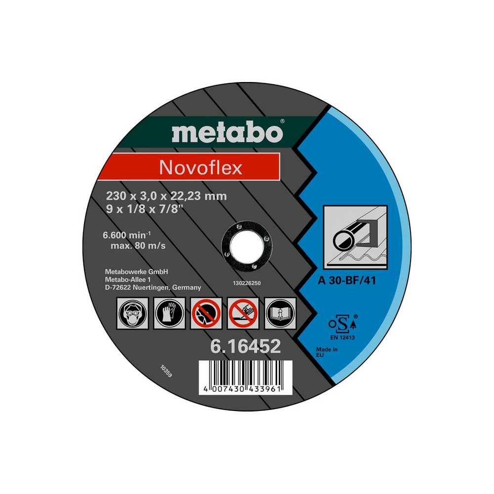 Metabo Novoflex 150x3,0x22,23 Stahl, Trennscheibe, gerade Ausführung #616448000