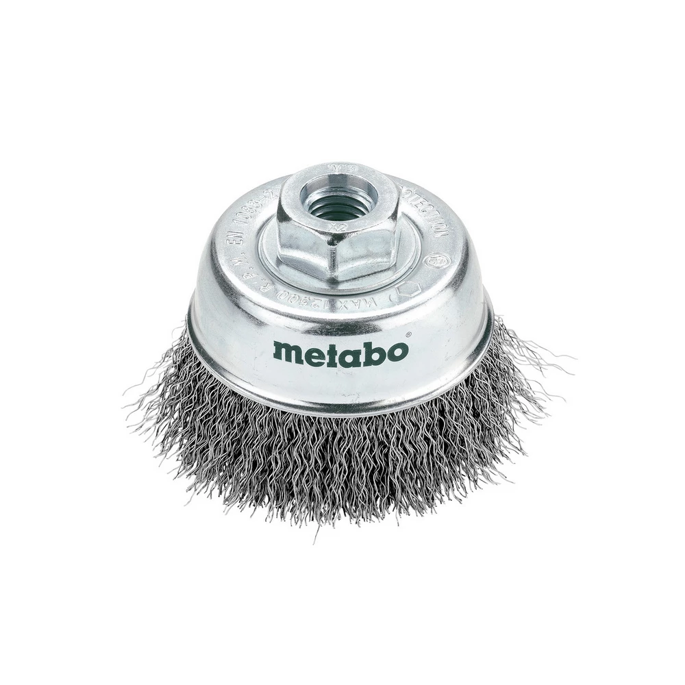 Metabo Topfbürste 75x0,3 mm/ M 14, Stahldraht, gewellt, Drahtstärke 0,30 mm #623715000