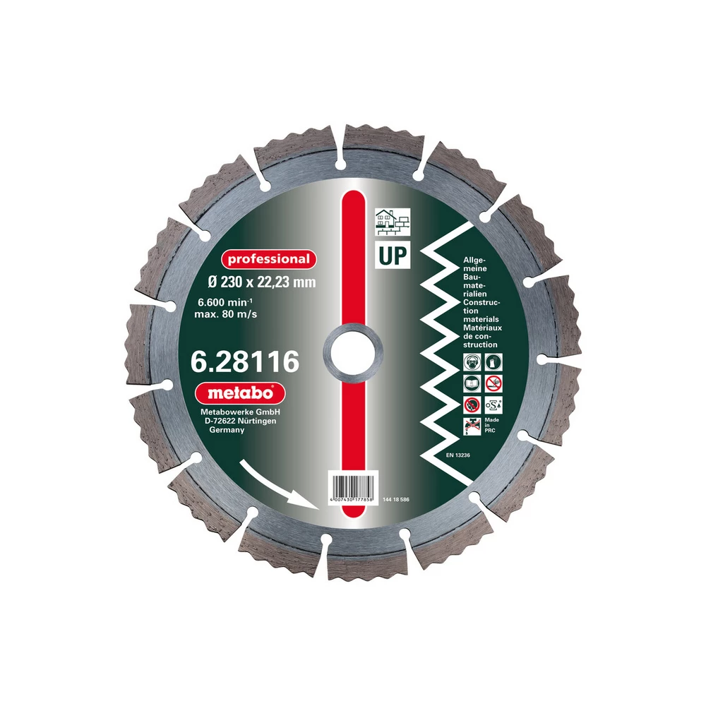 Metabo Diamant-Trennscheibe, 115 x 2,15 x 22,23 mm, professional, UP, Universal #628111000 