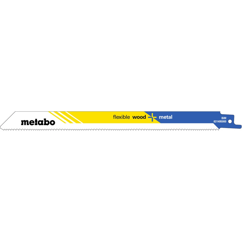 Metabo 5 Säbelsägeblätter flexible wood + metal 225 x 0,9 mm, BiM, 1,8-2,6 mm/ 10-14 TPI #631495000