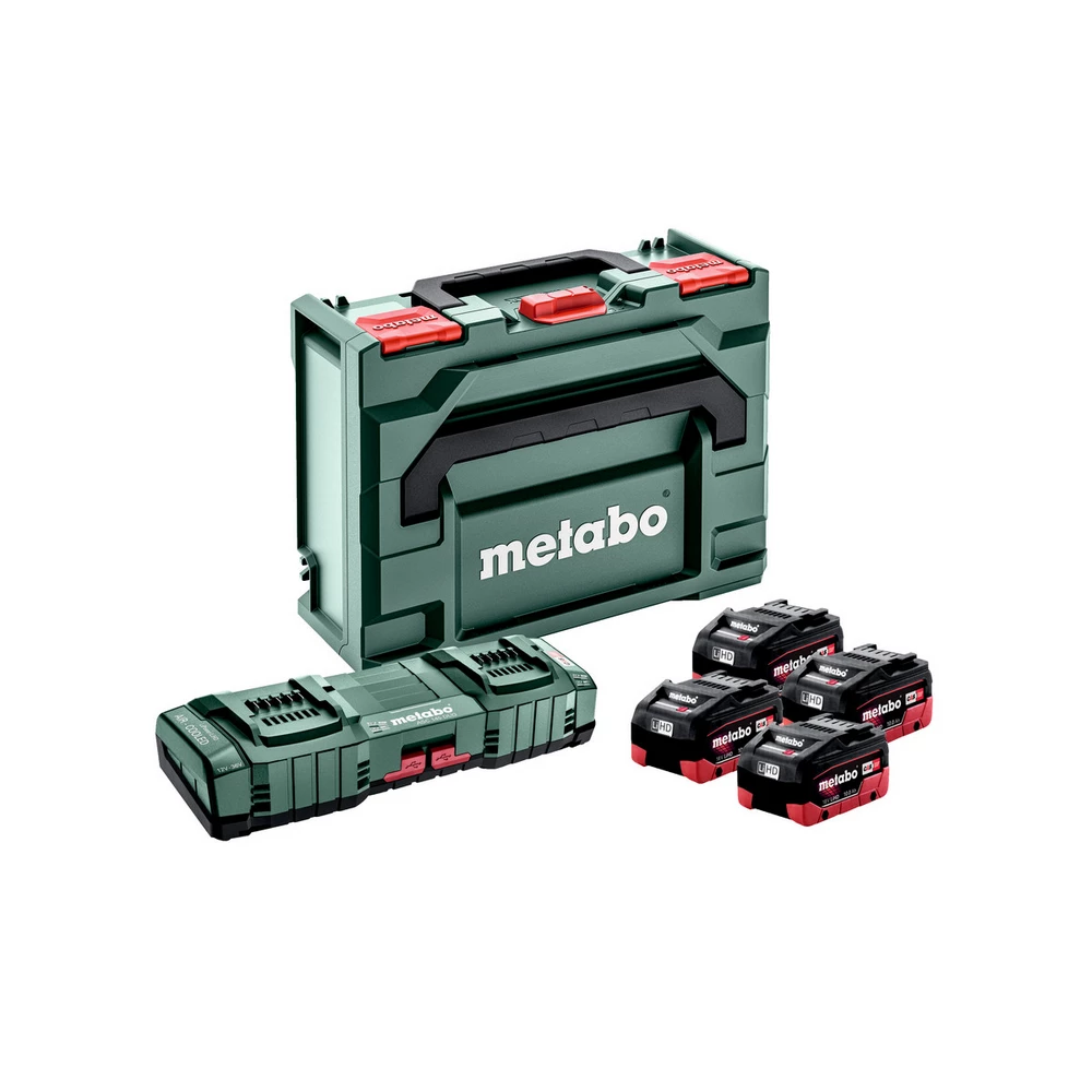 Metabo Basis-Set 4x LiHD 10Ah + ASC 145 DUO + metaBOX #685143000