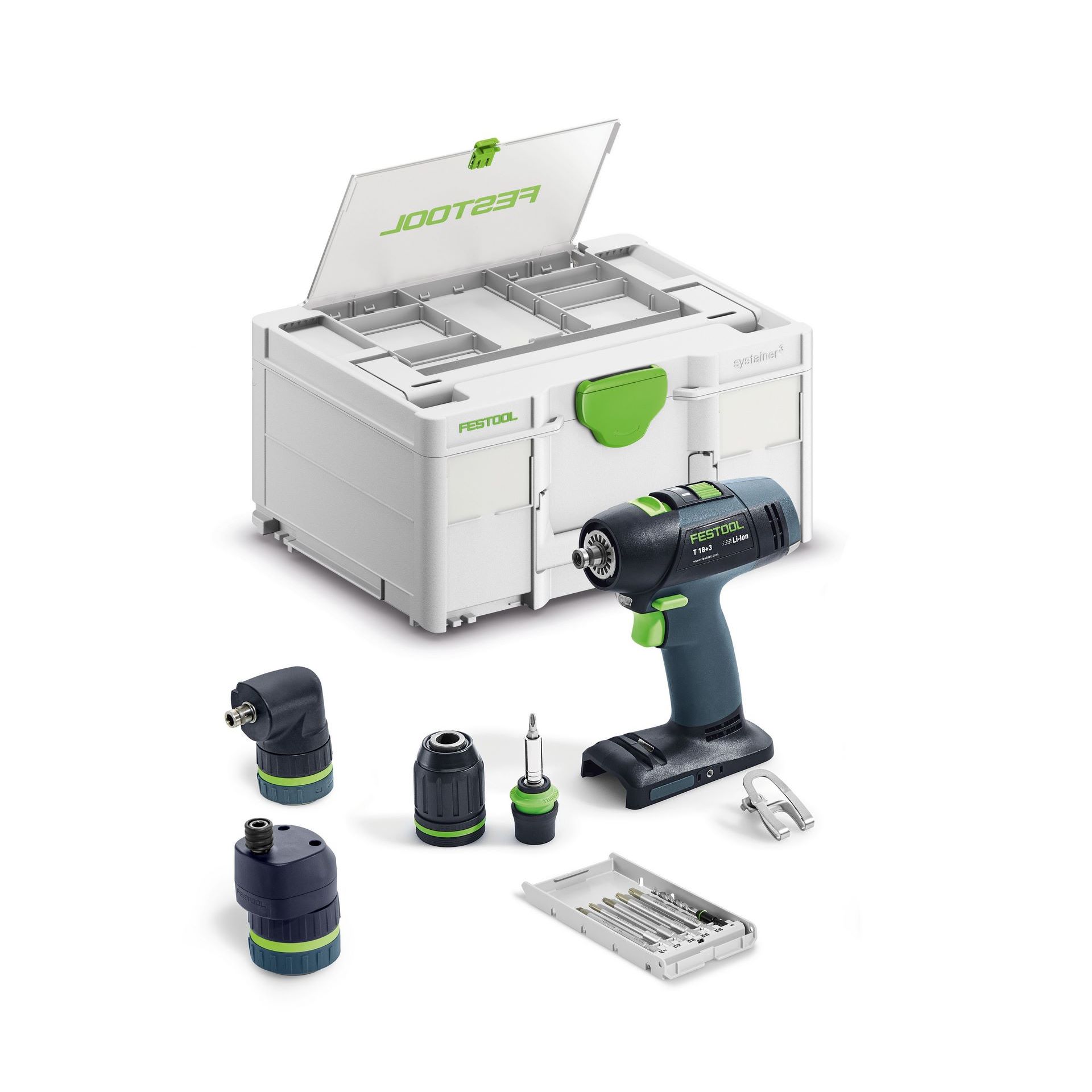 Festool Akku-Bohrschrauber T18+3 Basic-Set #578828