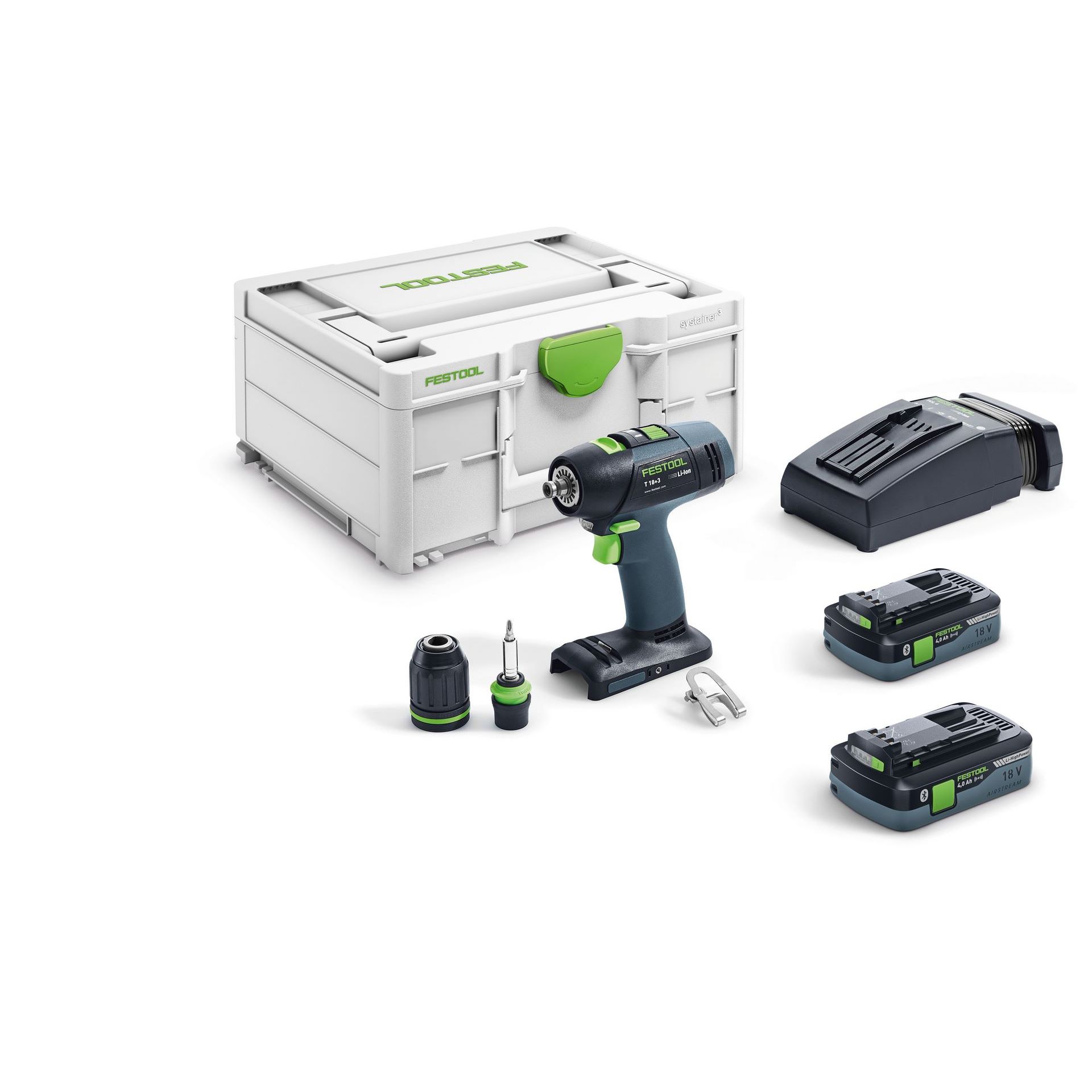 Festool Akku-Bohrschrauber T 18+3 HPC 4,0 I-Plus #576446