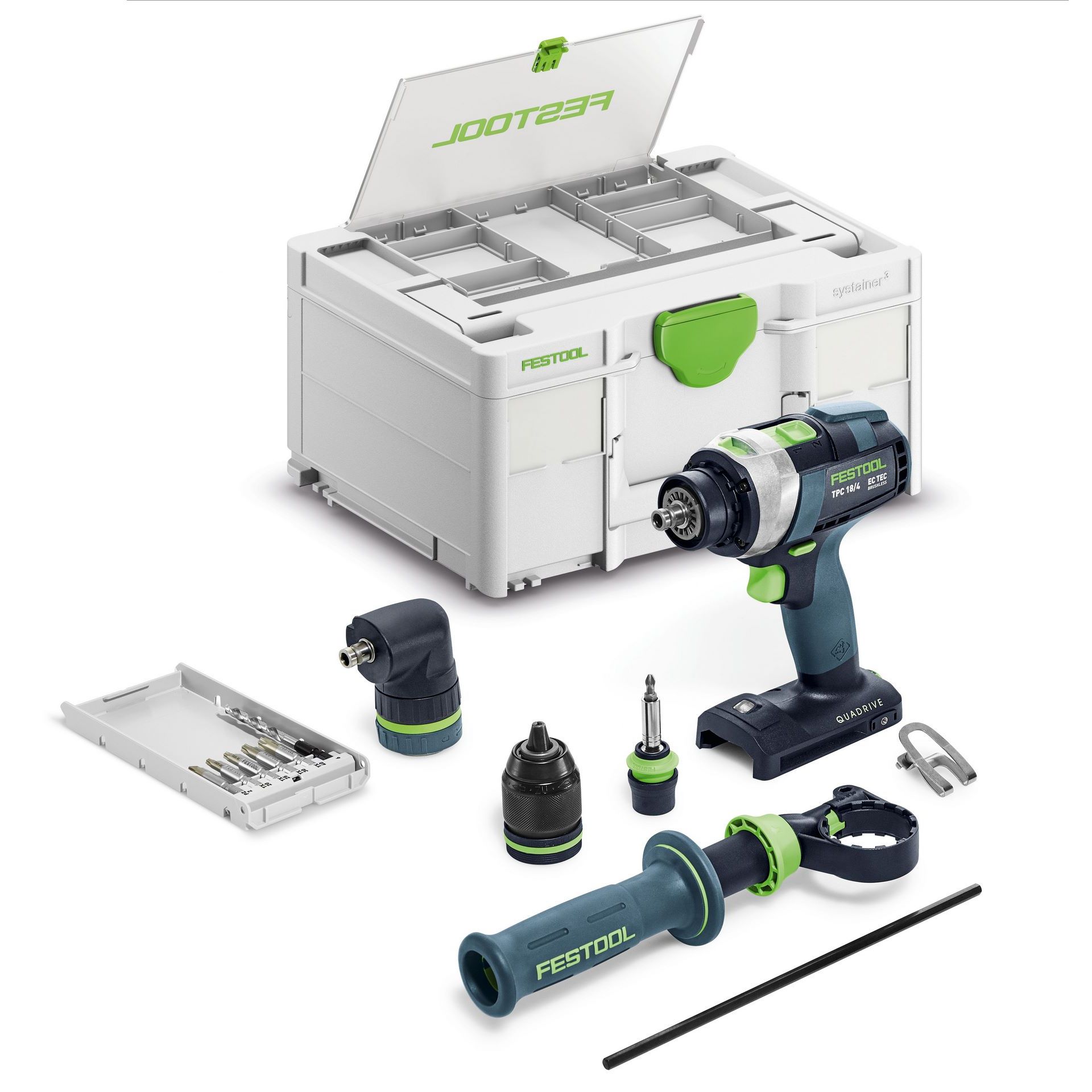 Festool Akku-Schlagbohrschrauber QUADRIVE TPC 18/4-Basic-Set #577625