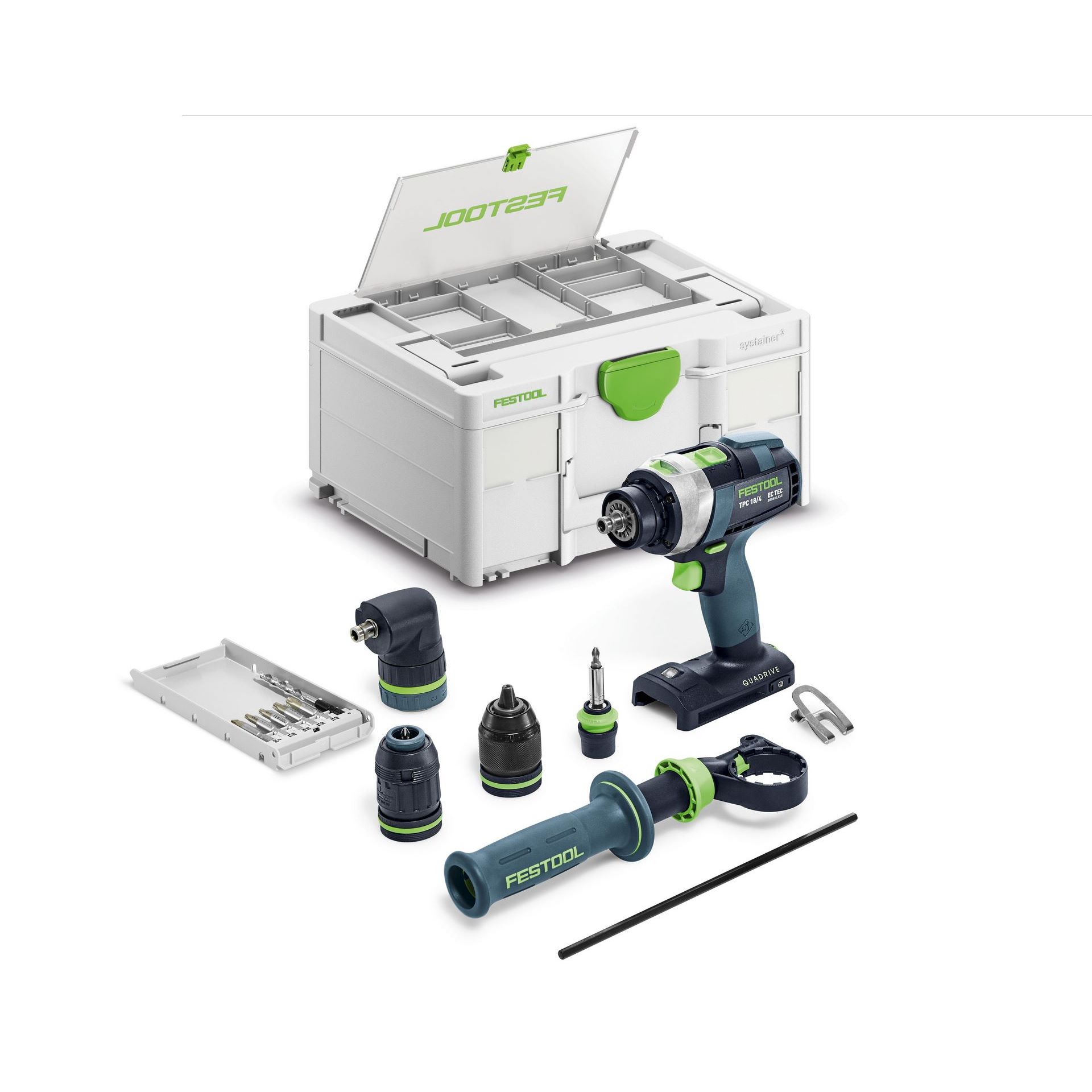 Festool Akku-Schlagbohrschrauber QUADRIVE TPC 18/4 Basic-Set/XL #578832