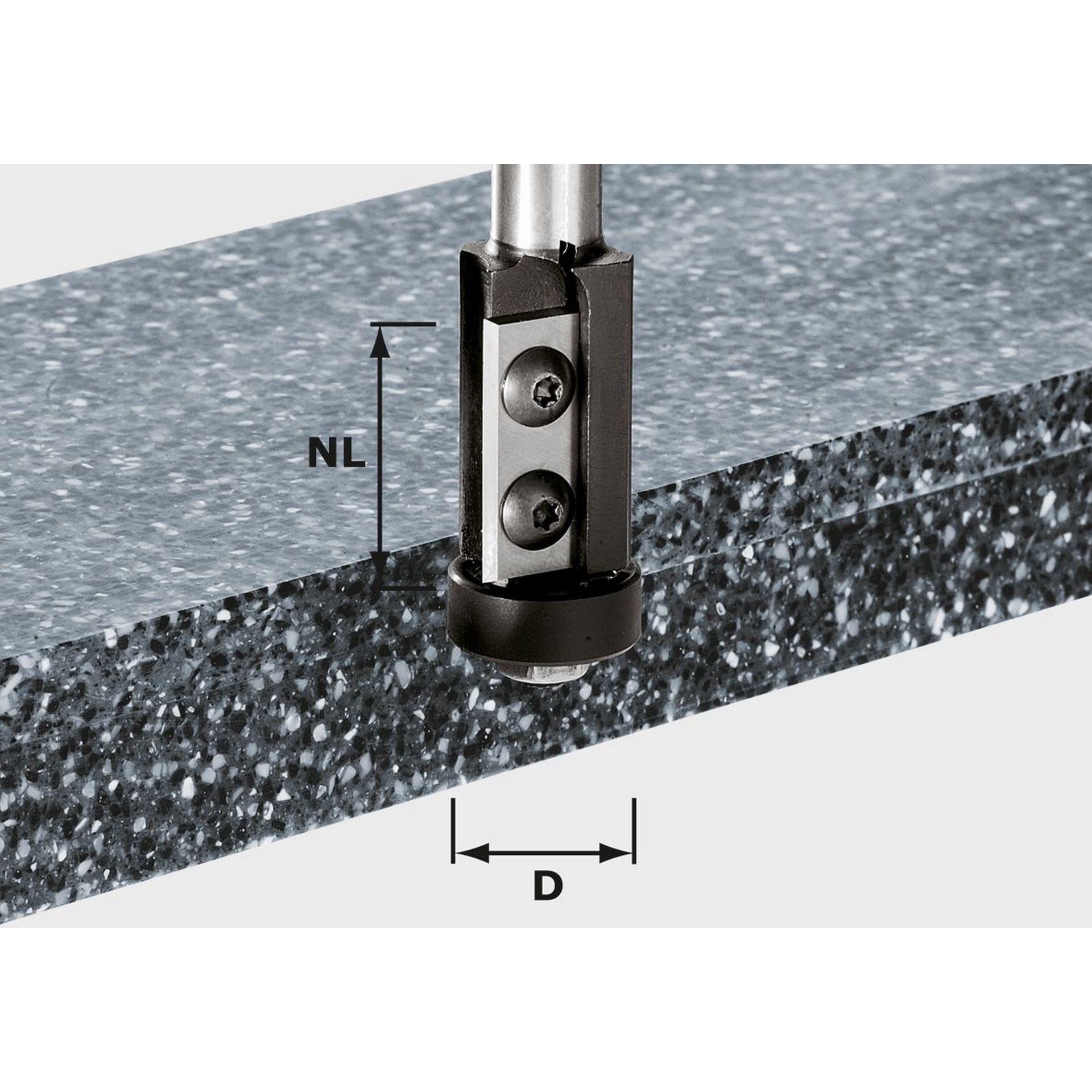 Festool Bündigfräser-Wendeplatten HW S12 D21/30WM #491120