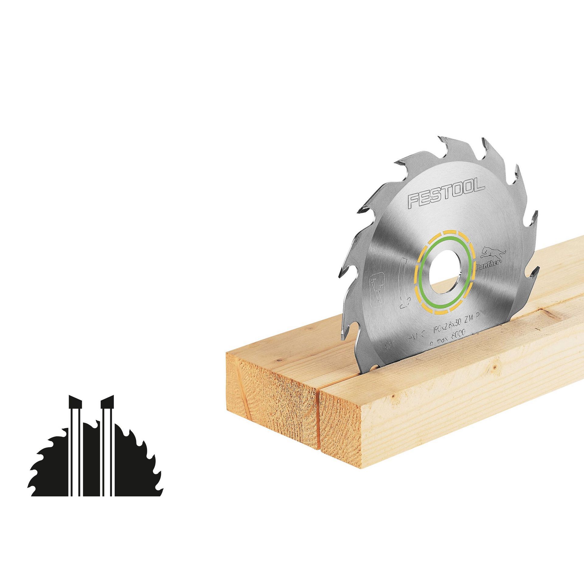 Festool Kreissägeblatt WOOD RIP CUT HW 190x2,6 FF PW16 #492049