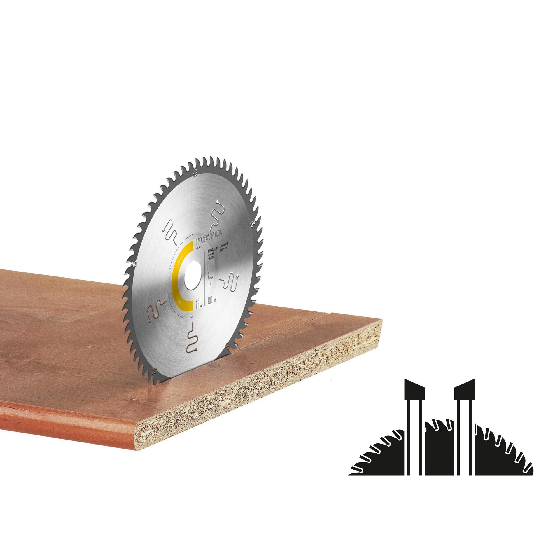 Festool Kreissägeblatt WOOD FINE CUT HW 254x2,4x30 W60 #575976