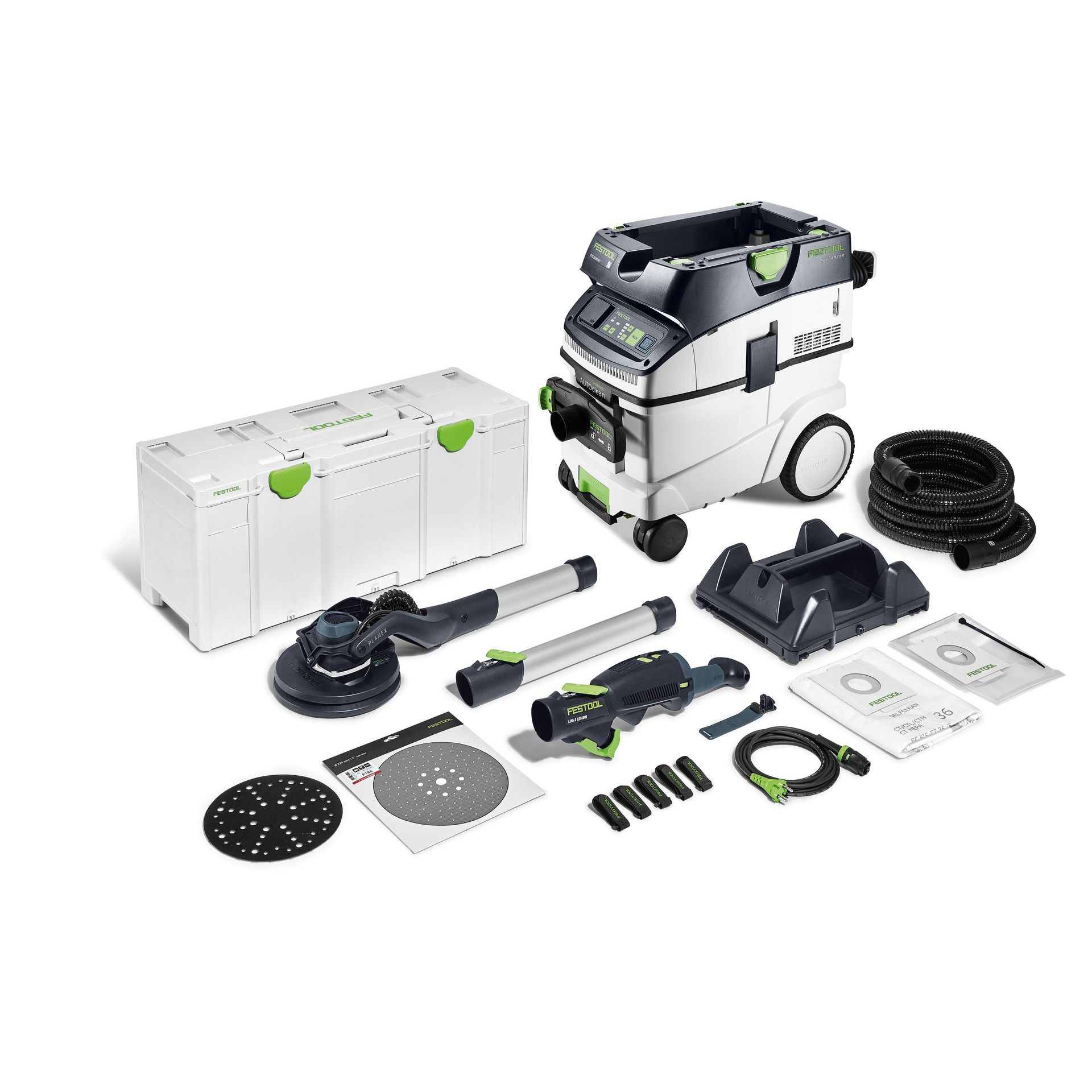 Festool Langhalsschleifer- und Sauger-Set PLANEX LHS 2 225 EQI/CTL 36-Set #578424