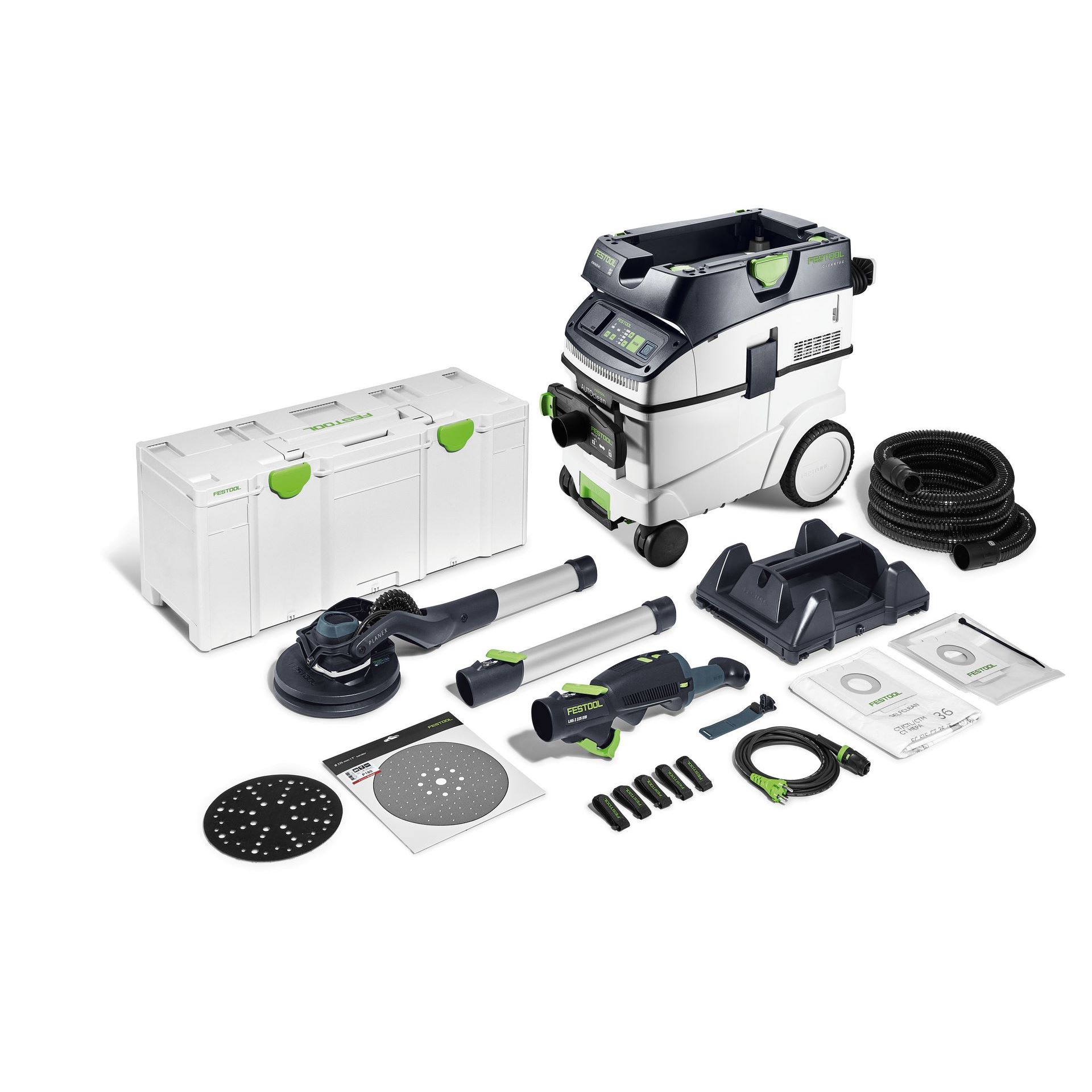 Festool Langhalsschleifer- und Sauger-Set PLANEX LHS 2 225 EQI/CTM 36-Set #578425