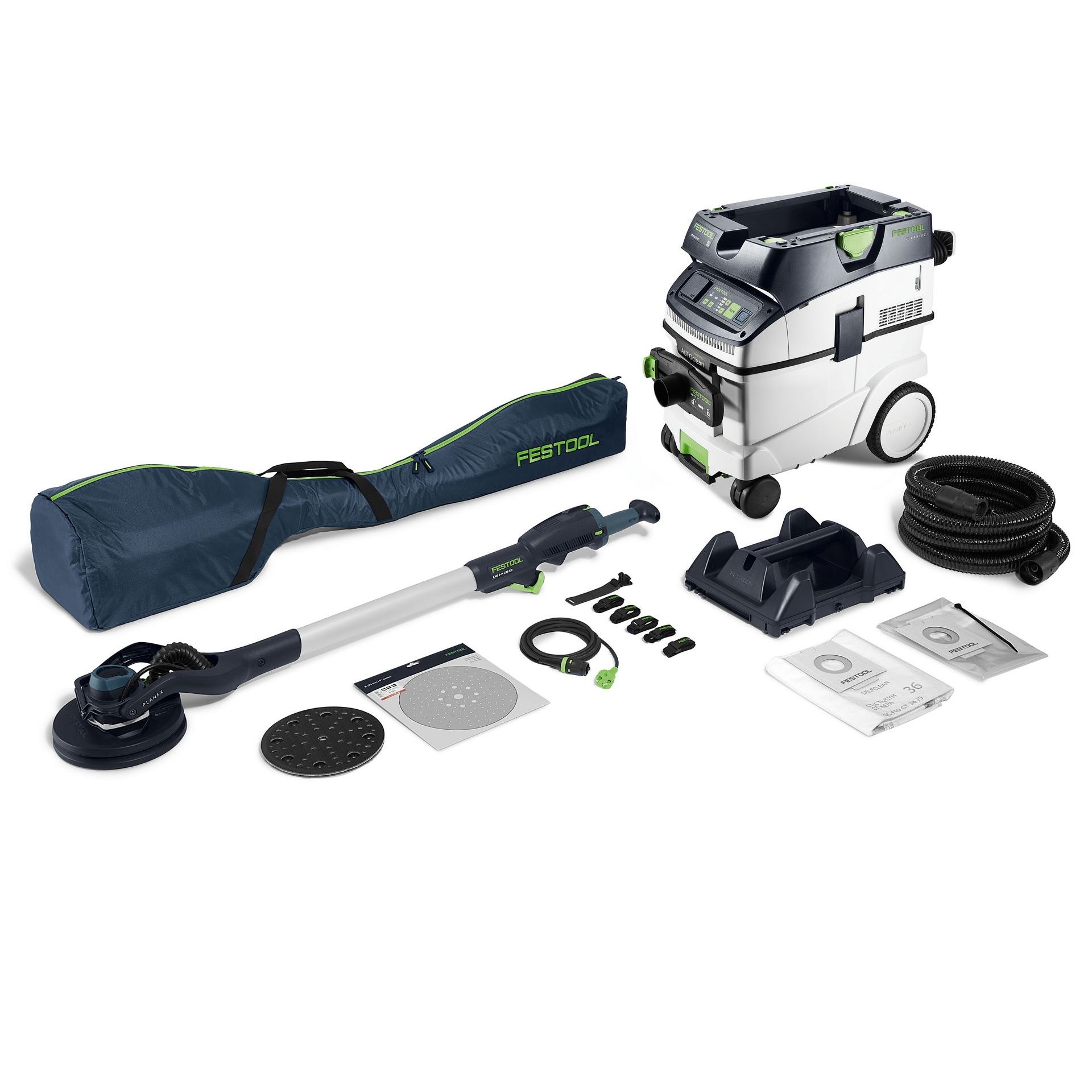 Festool Langhalsschleifer- und Sauger-Set PLANEX LHS 2-M 225 EQ/CTM 36-Set #578453